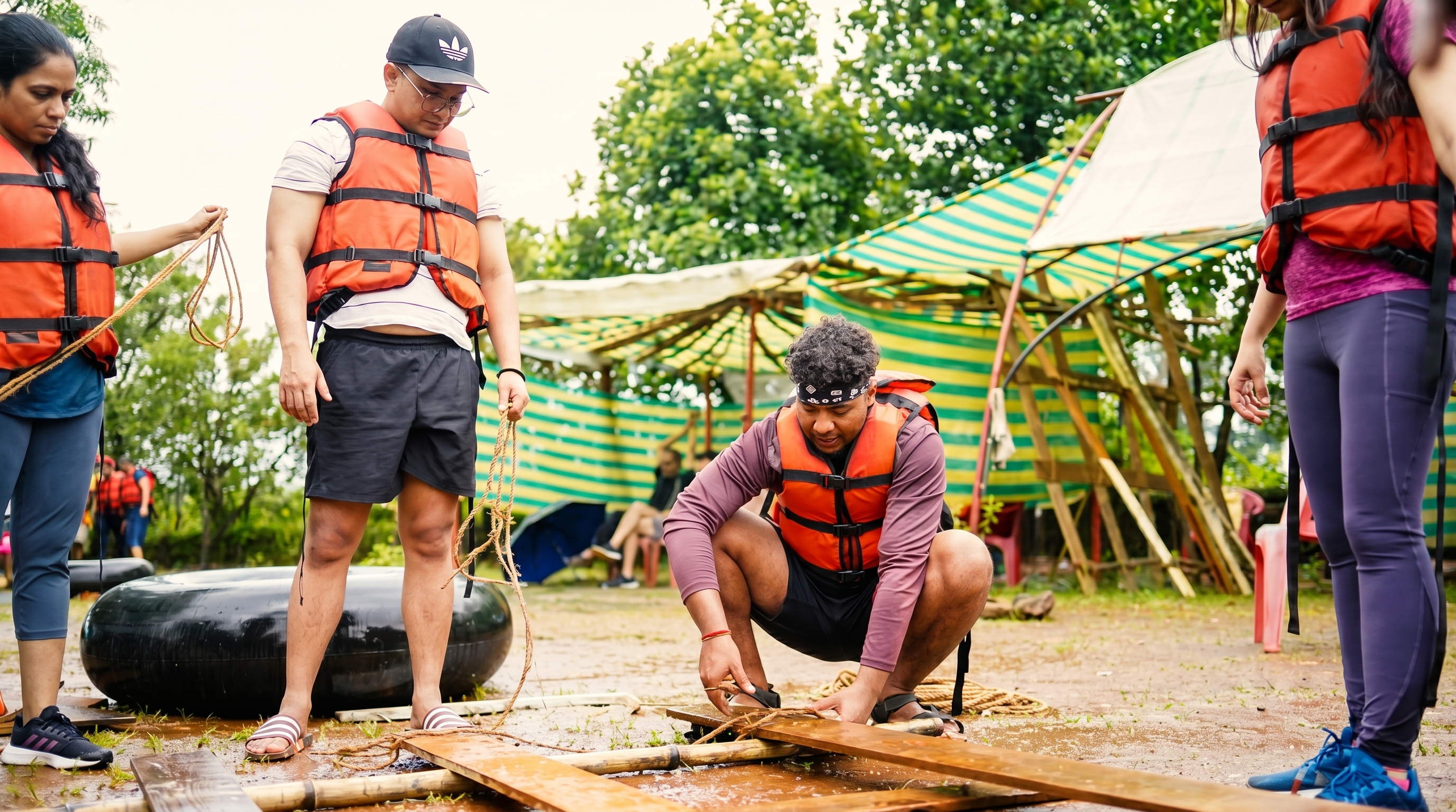 Raft Building Race